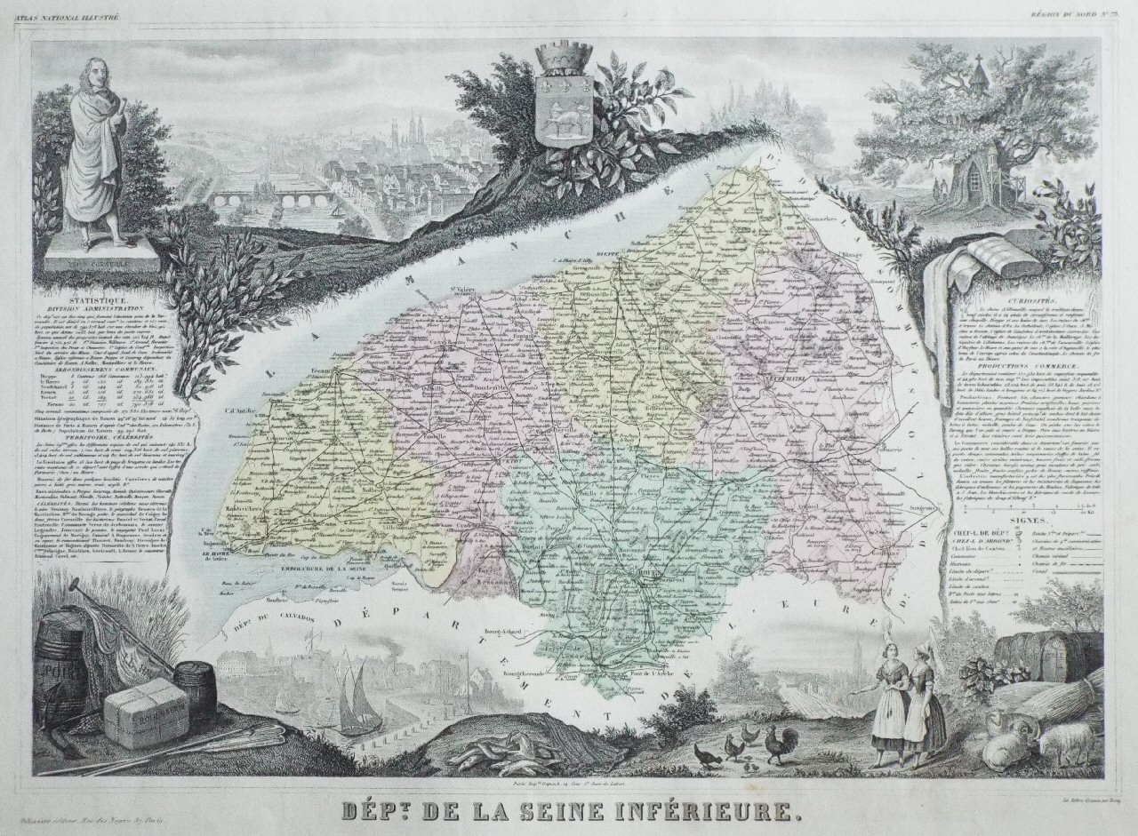 Map of Seine Inferieure